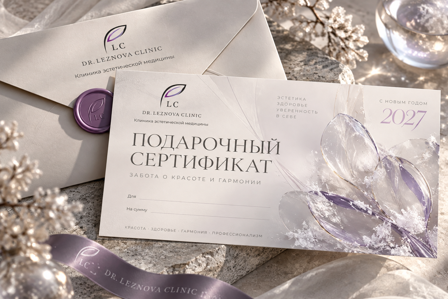 Подарочный сертификат клиники доктора Лезновой